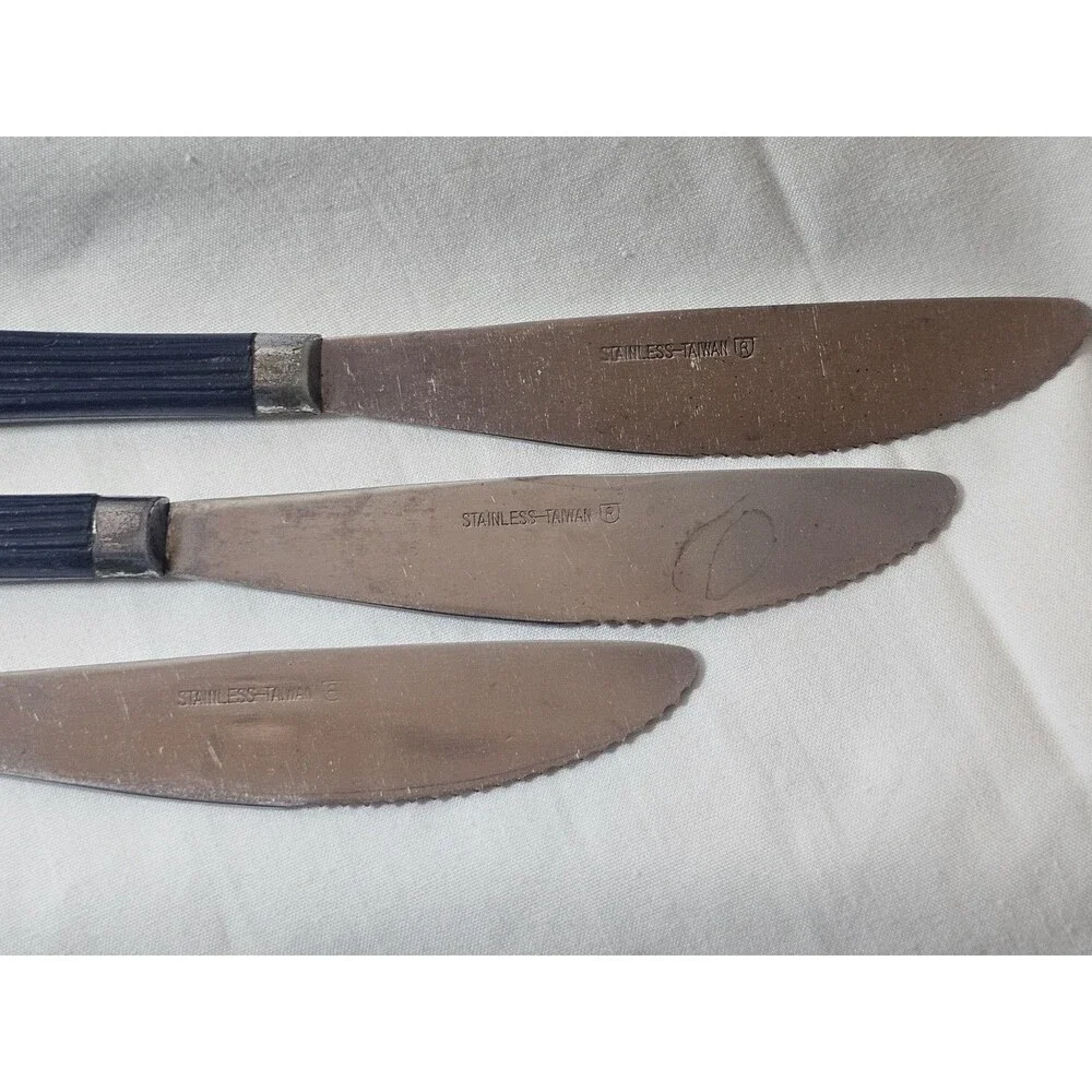 Vintage Navy Fan Shaped Flatware Lot Of 3 Art Deco